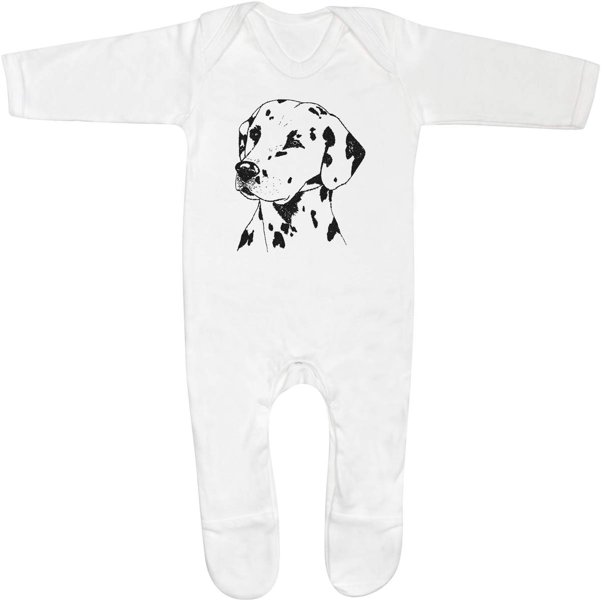 'Dalmation Head' Baby Romper Jumpsuits / Sleep suits (SS036401)