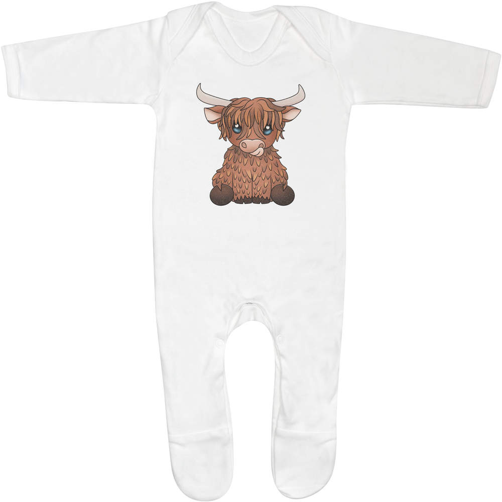 'Highland Cow' Bebé Mameluco Monos / Trajes de dormir (SS037311) - Imagen 7 de 24