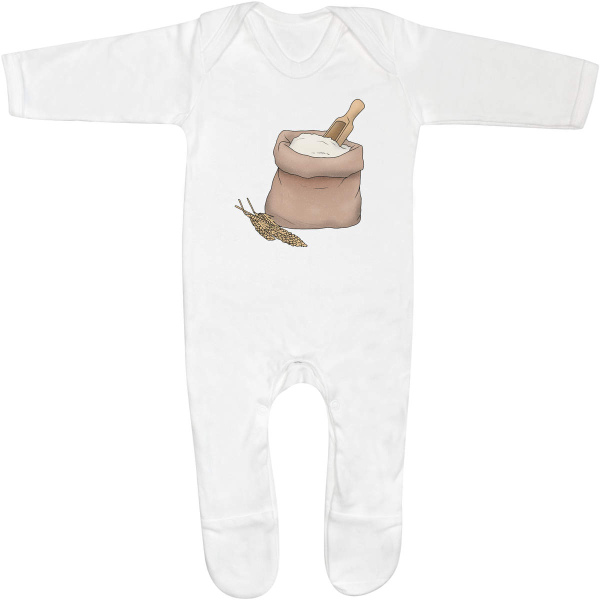 'Bag Of Flour' Baby Romper Jumpsuits / Sleep suits (SS040669)