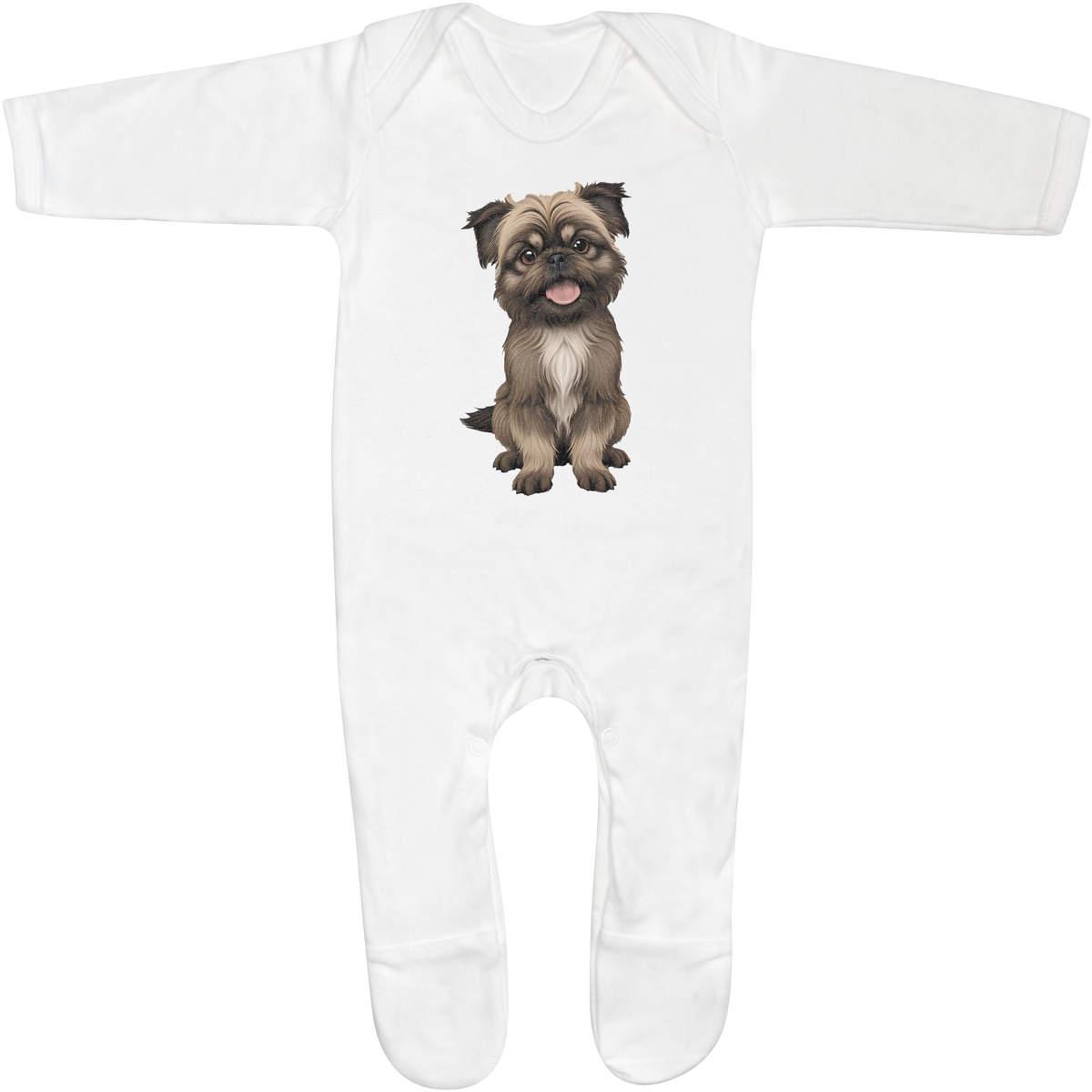 'Brussels Griffon Dog' Baby Romper Jumpsuits / Sleep suits (SS044113)