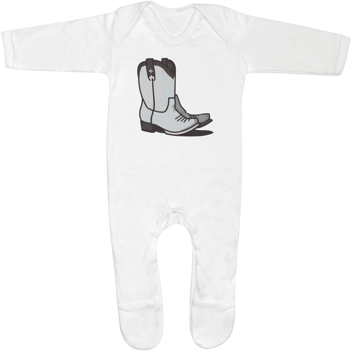'Texas Cowboy Boots' Baby Romper Jumpsuits / Sleep suits (SS044468)