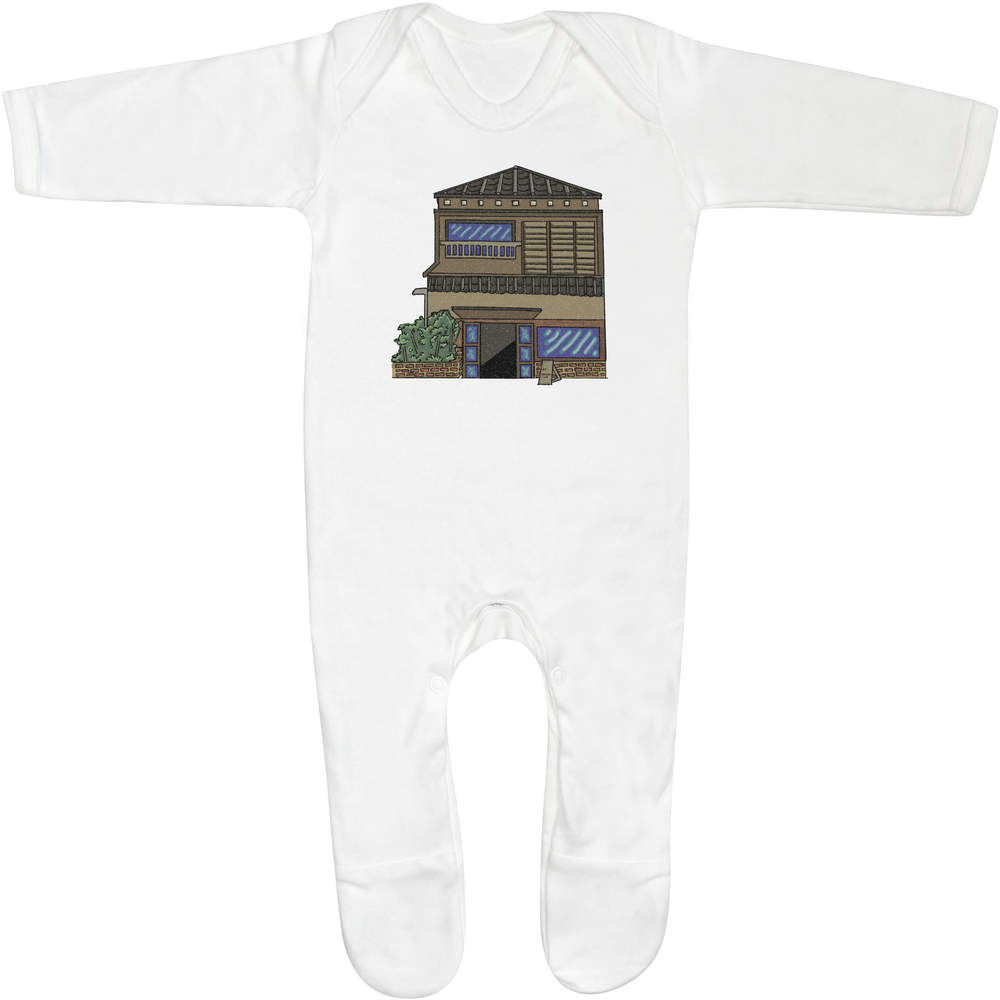 'Plain Japanese Storefront' Baby Romper Jumpsuits / Sleep suits (SS044842)