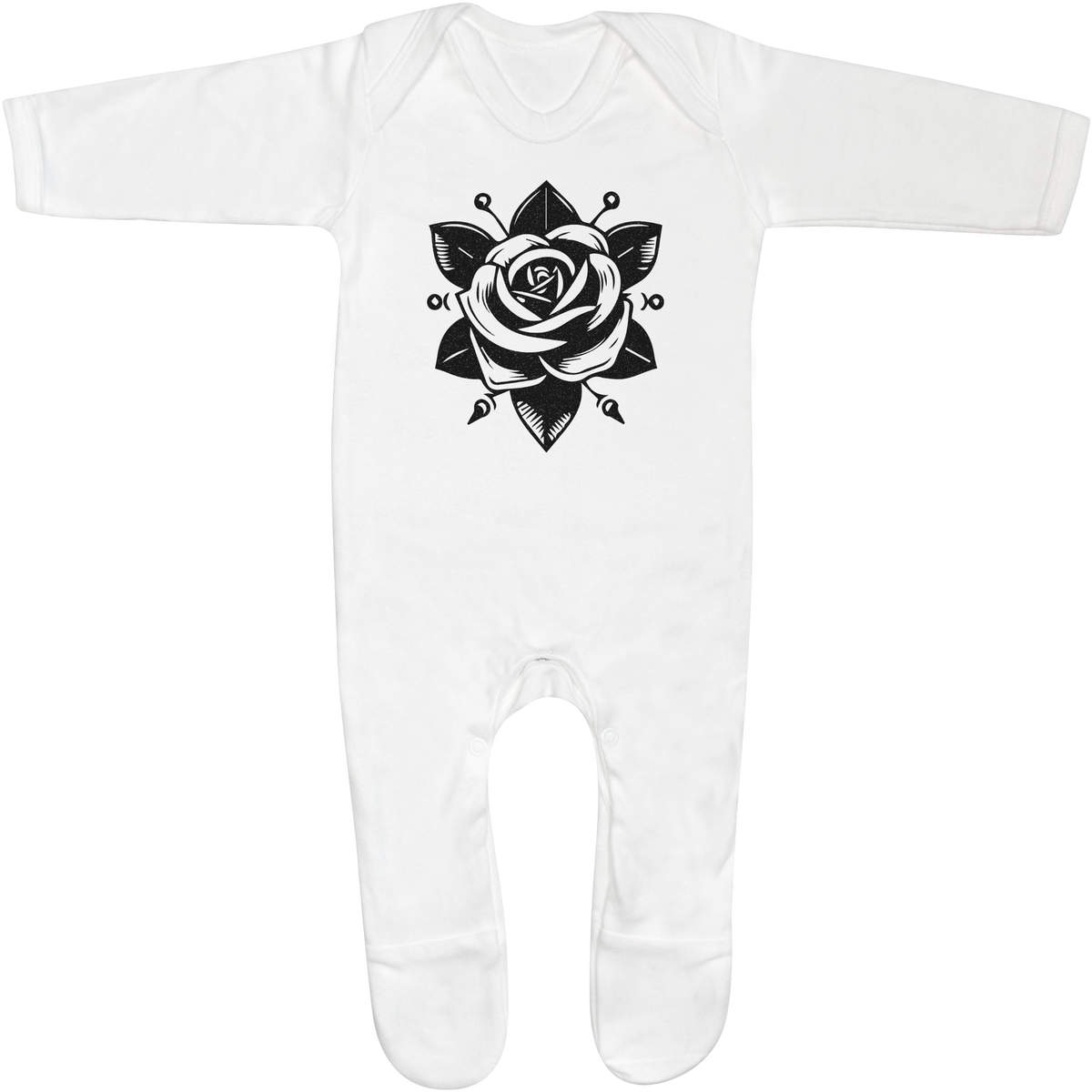 'Rose Flower' Baby Romper Jumpsuits / Sleep suits (SS047701)