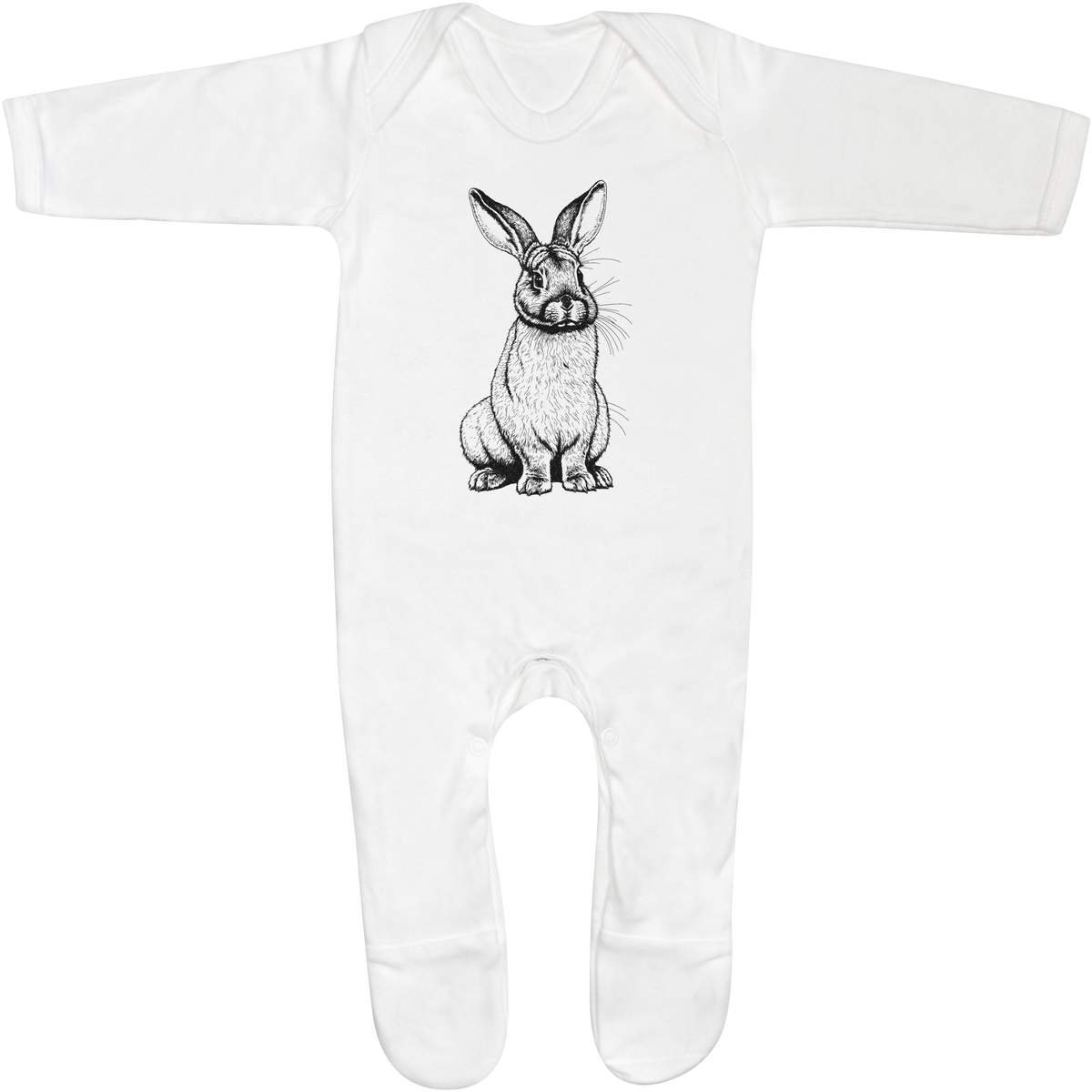 'Sitting Rabbit' Baby Romper Jumpsuits / Sleep suits (SS047819)
