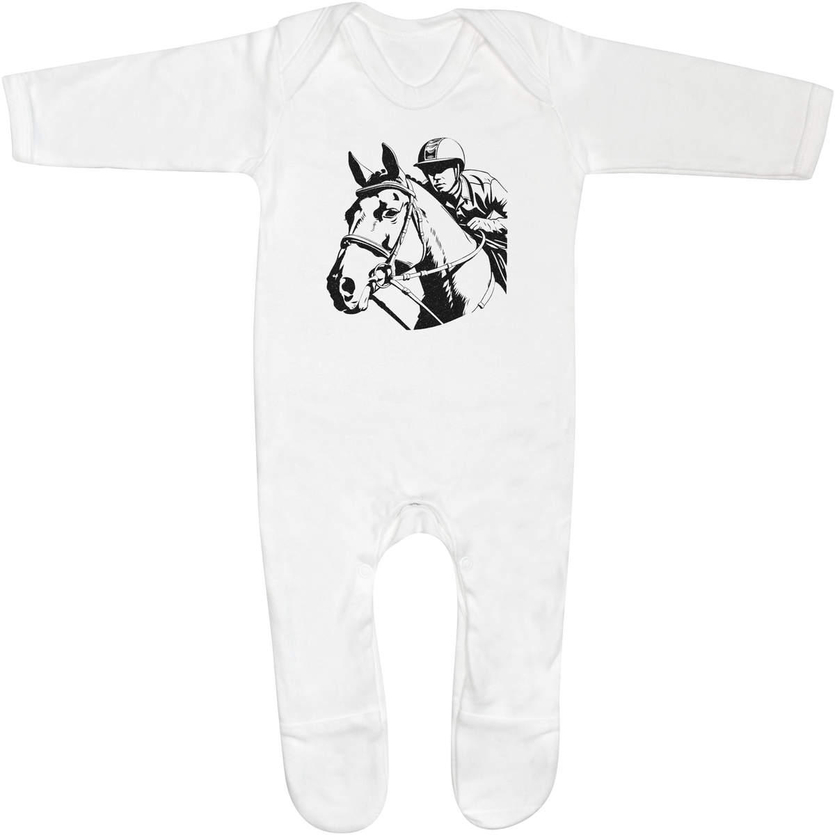 'Horse Rider' Baby Romper Jumpsuits / Sleep suits (SS048927)