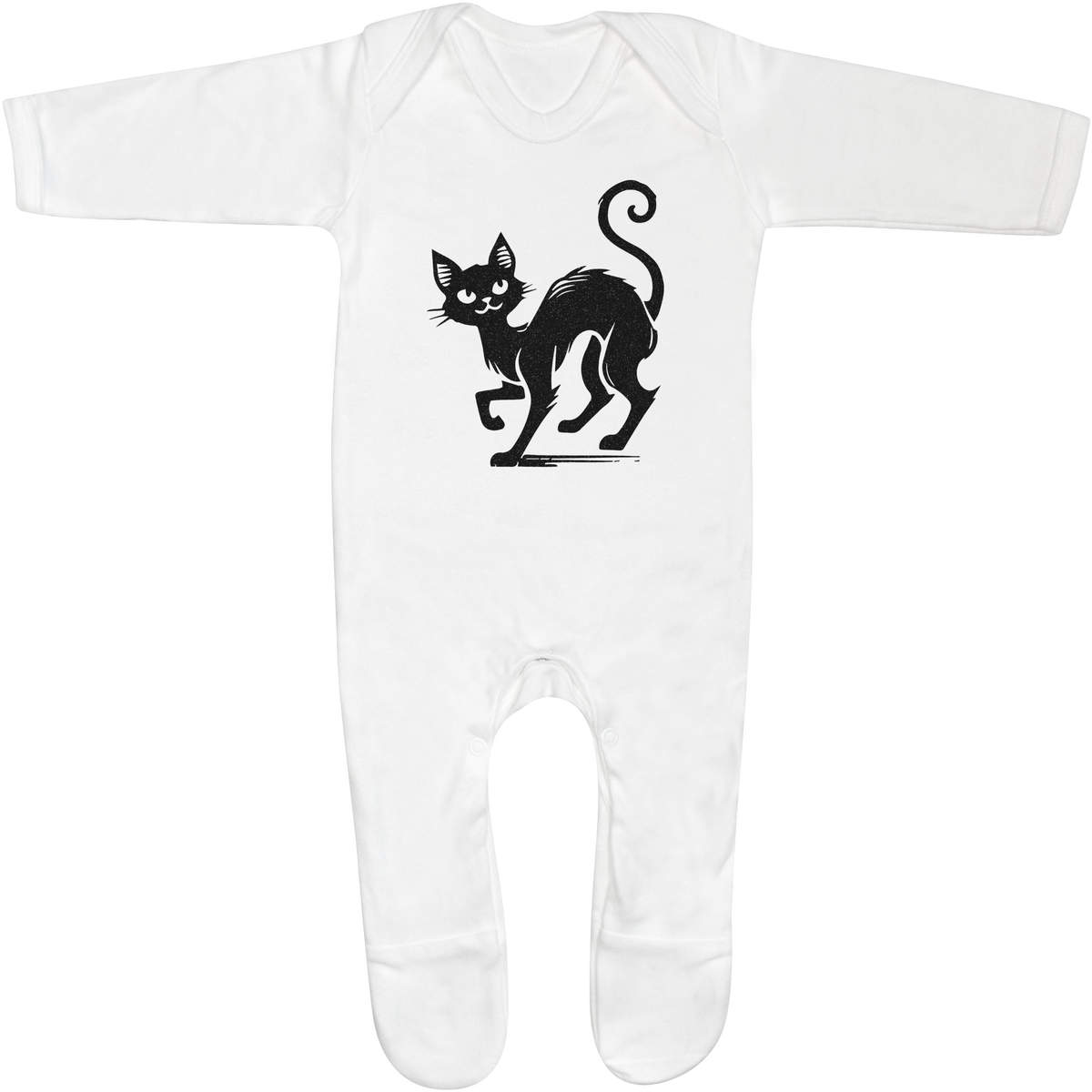 'Halloween Cat' Baby Romper Jumpsuits / Sleep suits (SS049327)