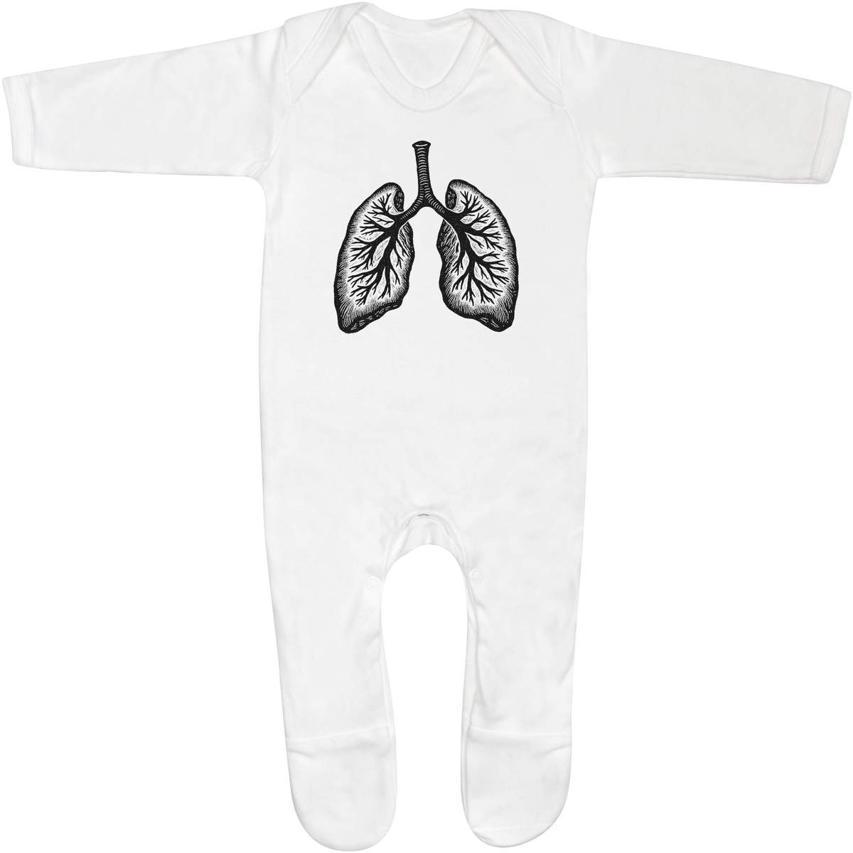 'Human Lungs' Baby Romper Jumpsuits / Sleep suits (SS051297)