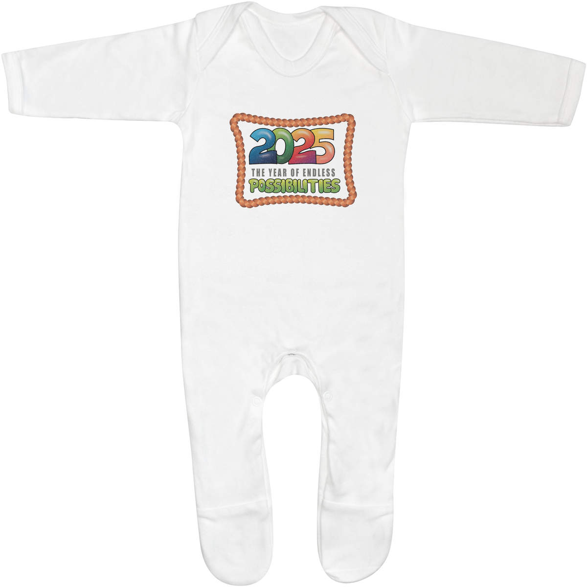 'The Bright Horizons of 2025' Baby Romper Jumpsuits / Sleep suits (SS051356)