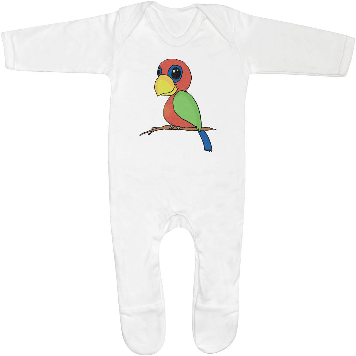 0-3 Month 'Cute Parrot' Baby Romper Jumpsuit / Sleep Suit (SS00099798)
