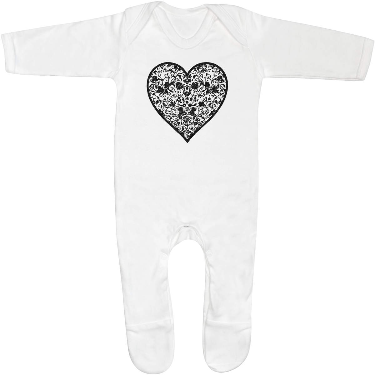'Lace Heart' Baby Romper Jumpsuits / Sleep suits (SS052327)