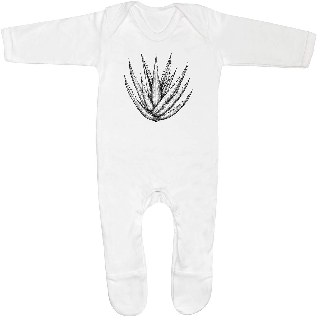 'Aloe Vera Plant' Baby Romper Jumpsuits / Sleep suits (SS052585)