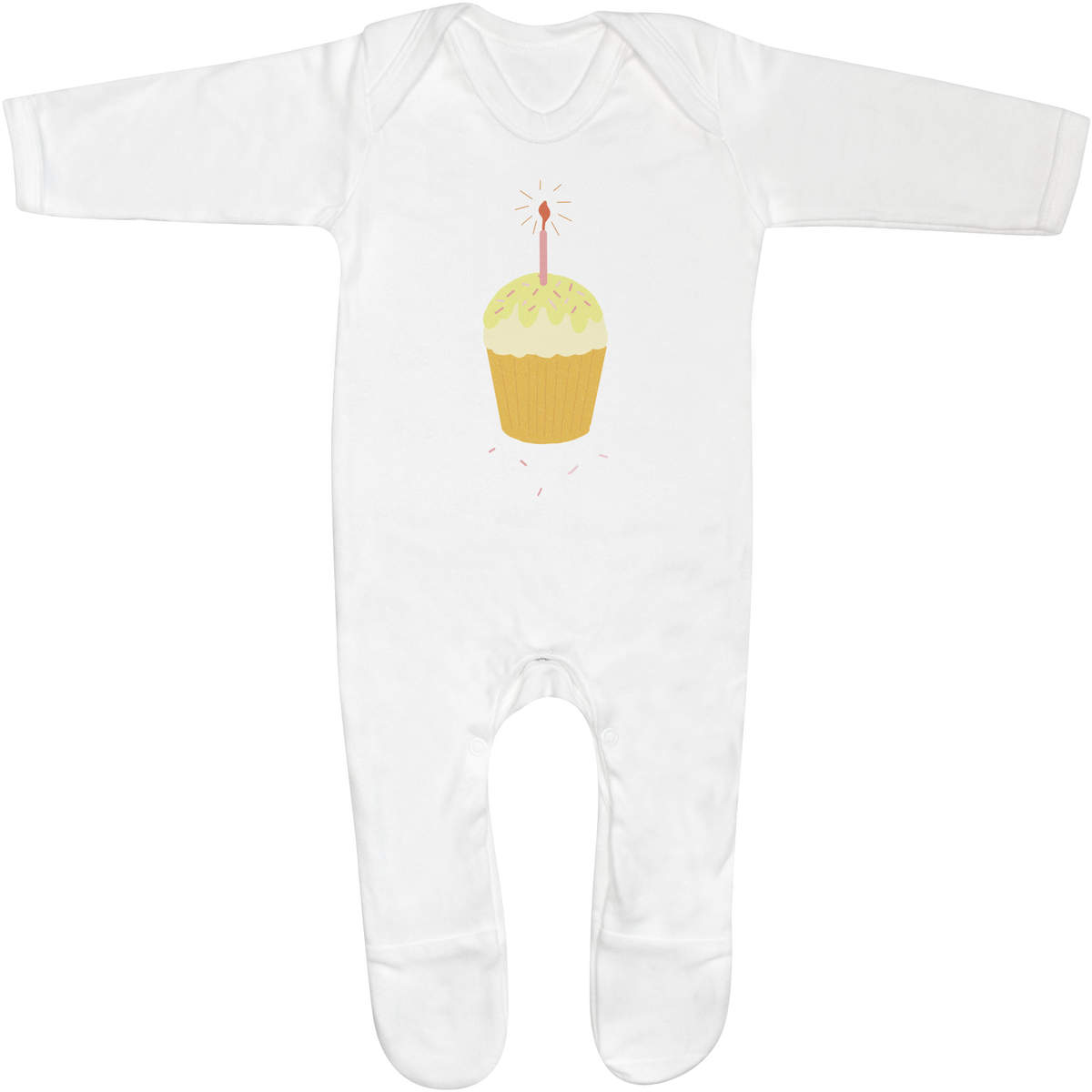 'A Birthday Cupcake ' Baby Romper Jumpsuits / Sleep suits (SS053534)