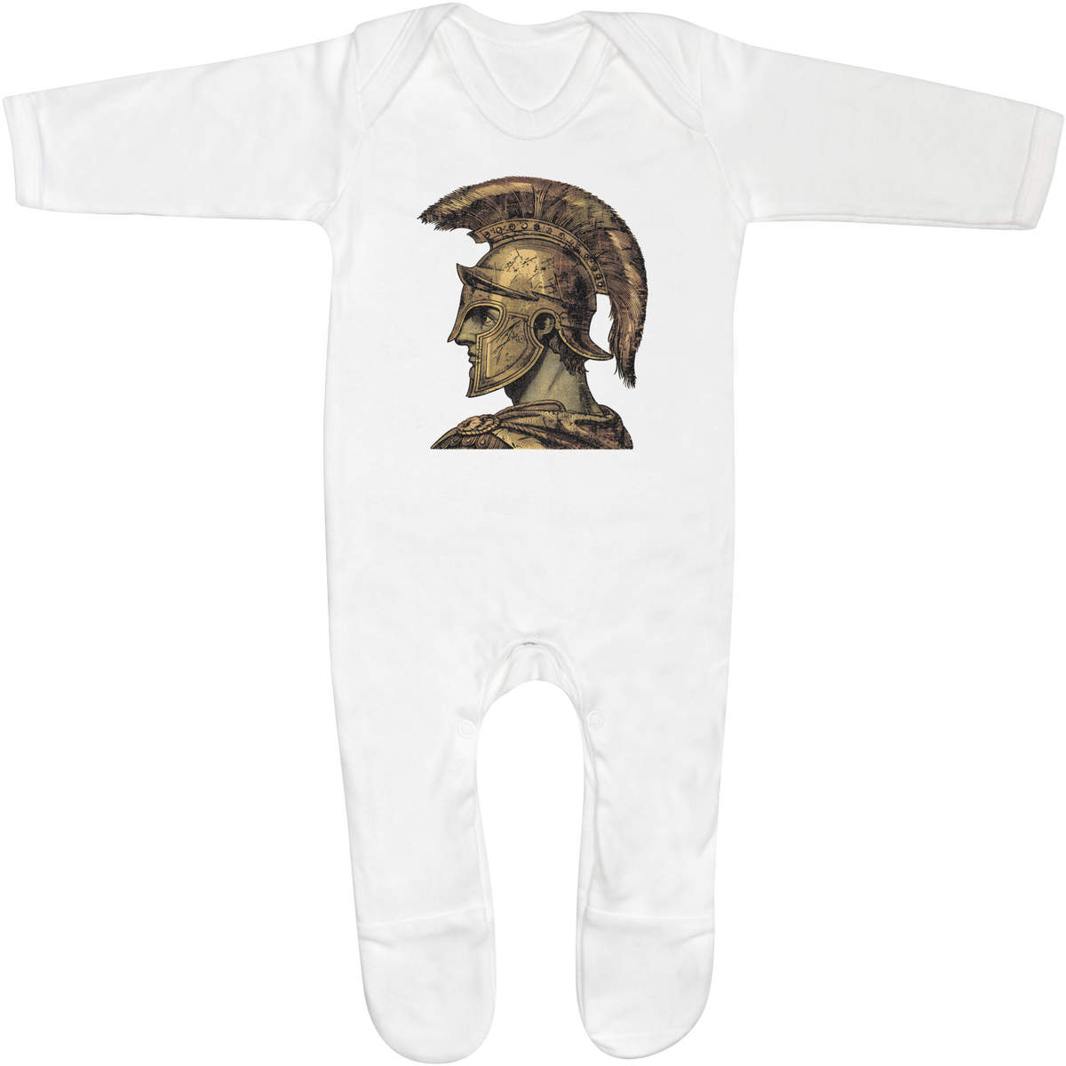 'Spartan Soldier Portrait' Baby Romper Jumpsuits / Sleep suits (SS054285)