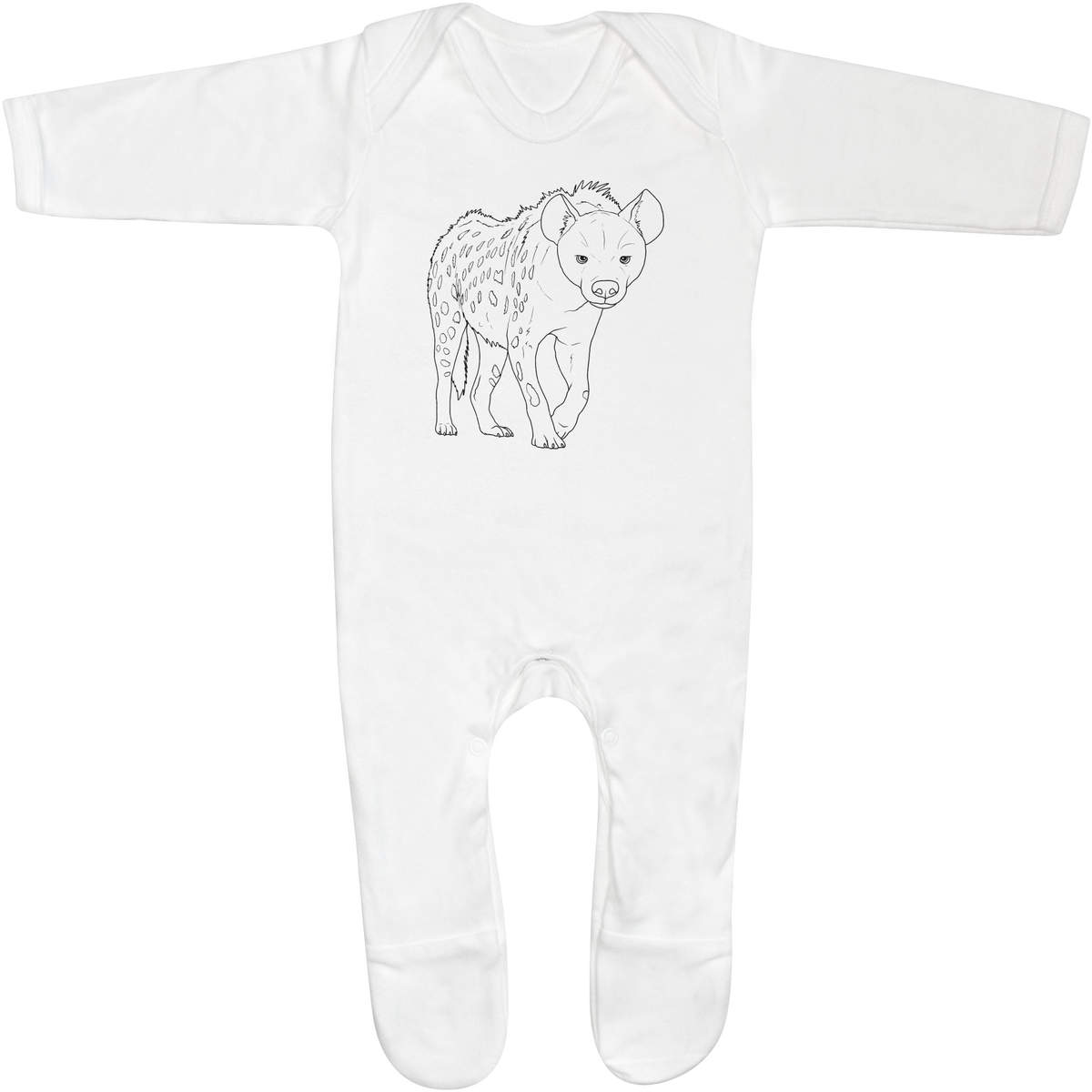 'Spotted Hyena Prowling' Baby Romper Jumpsuits / Sleep suits (SS054694)
