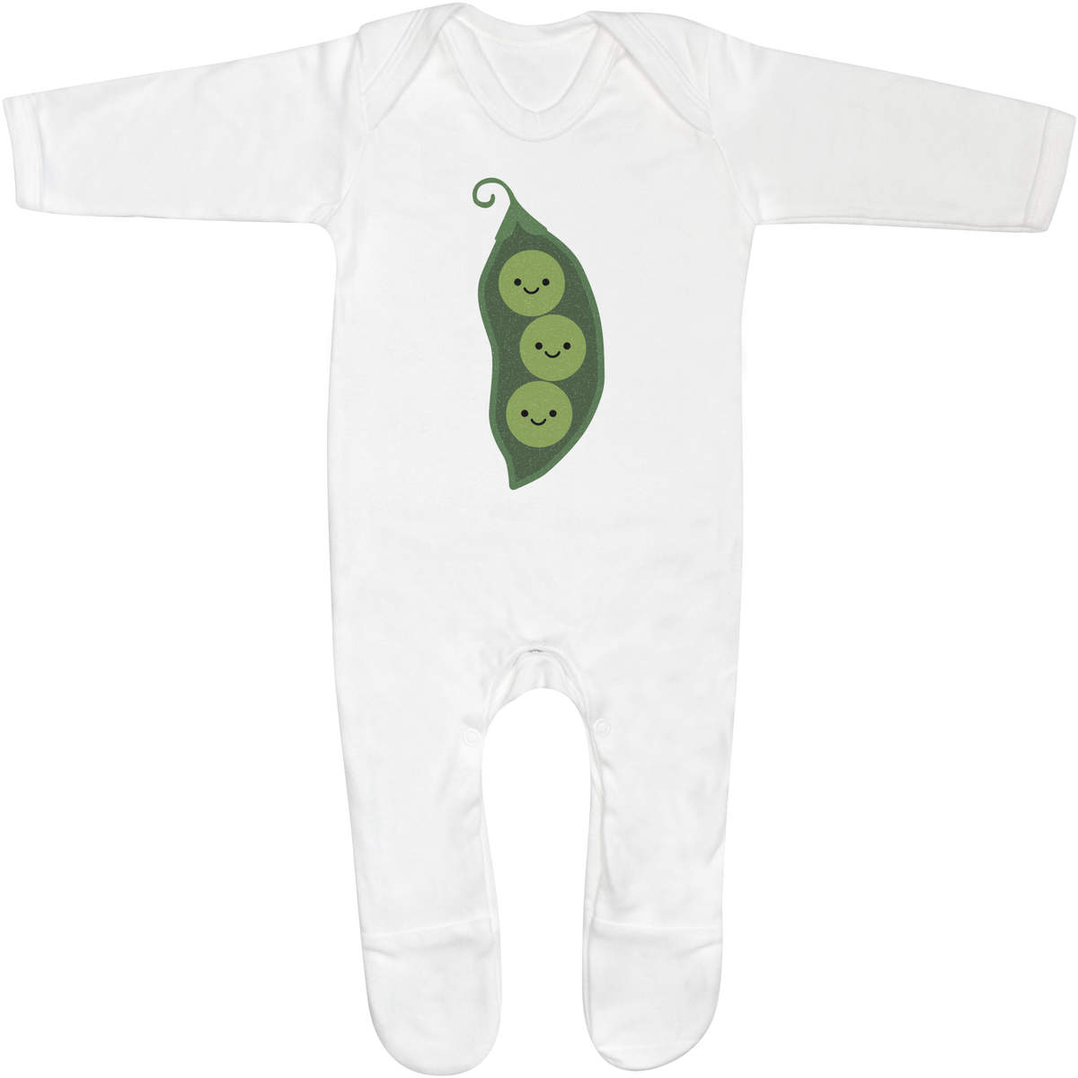 'Peas in a pod' Baby Romper Jumpsuits / Sleep suits (SS054976)