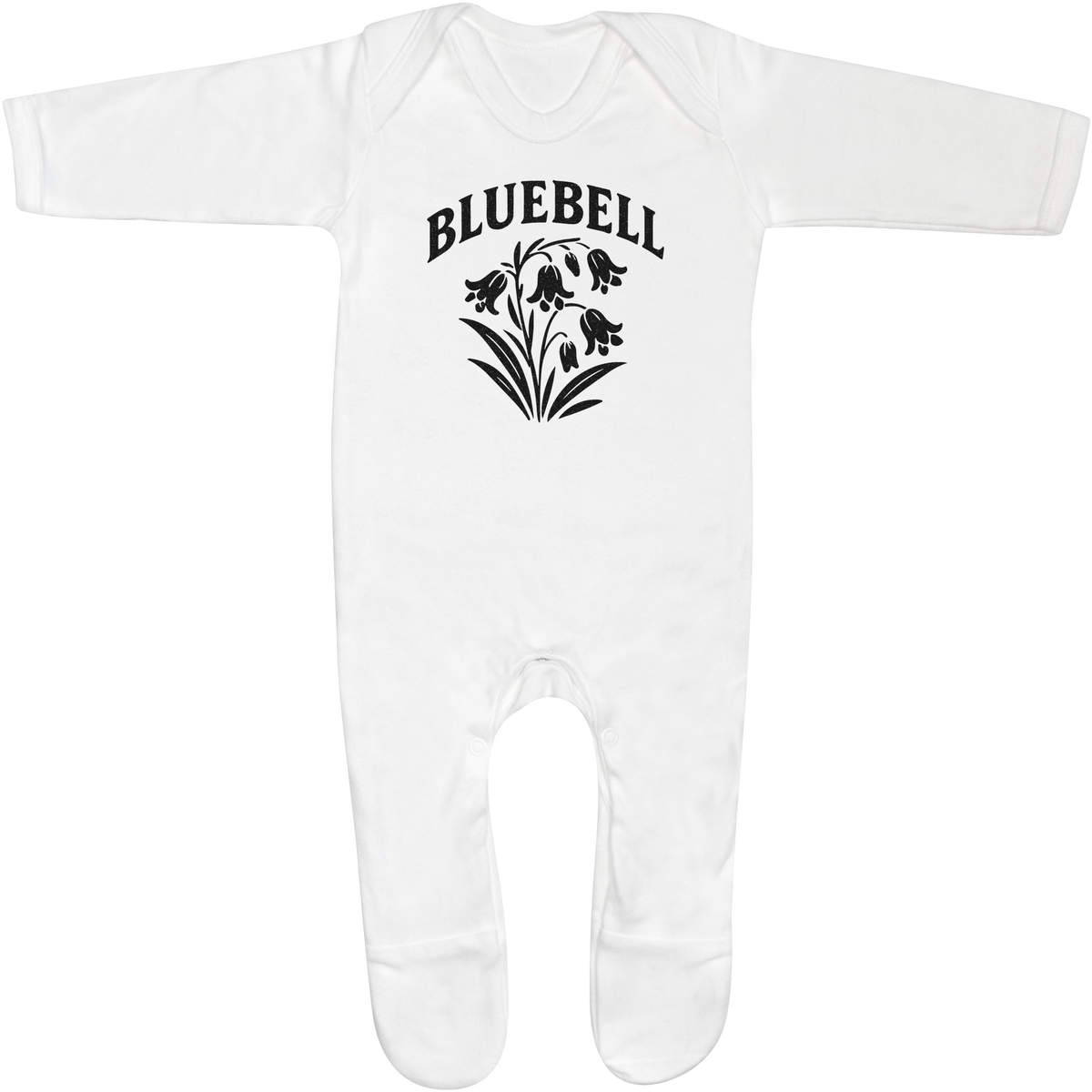 'Bluebell Flower Cluster' Baby Romper Jumpsuits / Sleep suits (SS056392)