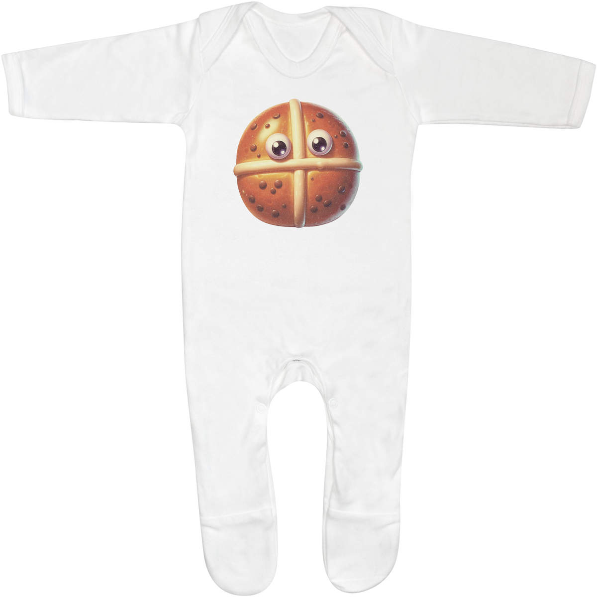 'Funny Bun Face' Baby Romper Jumpsuits / Sleep suits (SS056422)