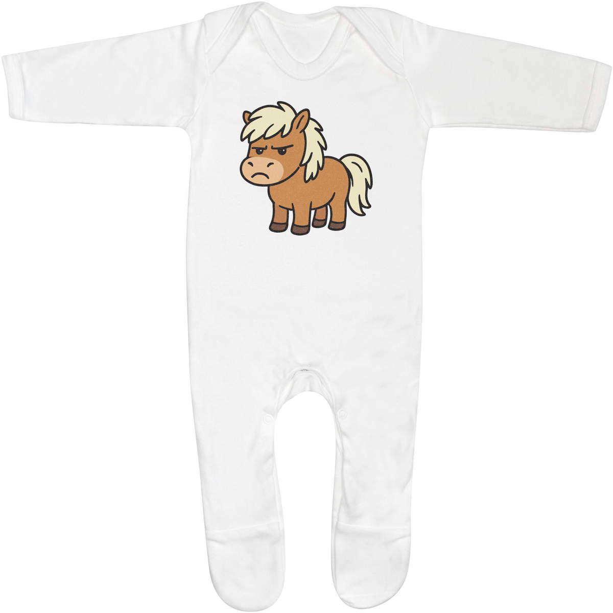 'Grumpy Pony' Baby Romper Jumpsuits / Sleep suits (SS057982)