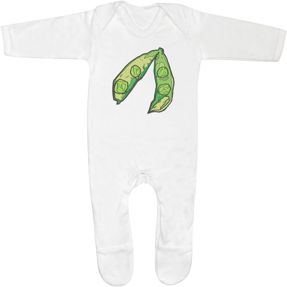 3-6 Month 'Pea Pods' Baby Romper Jumpsuit / Sleep Suit (SS00026957)