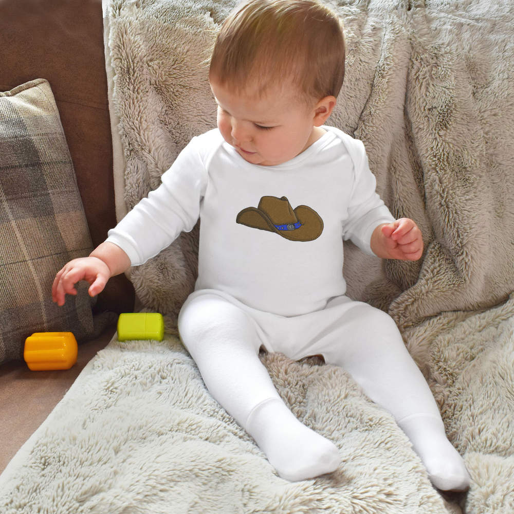 'Cowboy Hat' Baby Romper Jumpsuits / Sleep suits (SS029251) - Picture 14 of 24