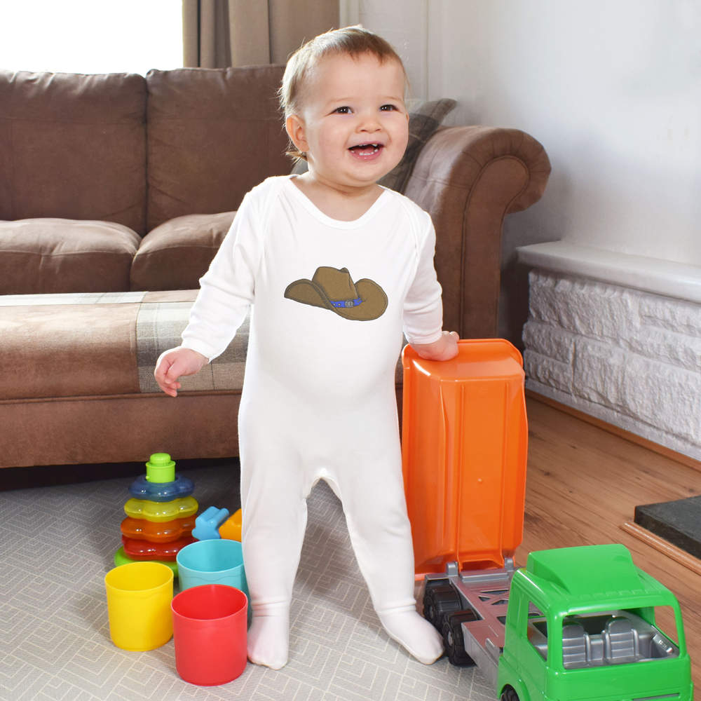 'Cowboy Hat' Baby Romper Jumpsuits / Sleep suits (SS029251) - Picture 16 of 24