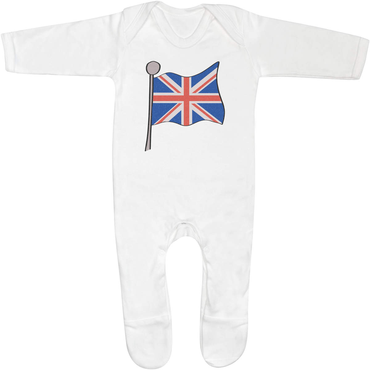 3-6 Month 'Union Jack flag' Baby Romper Jumpsuit / Sleep Suit (SS00090850)