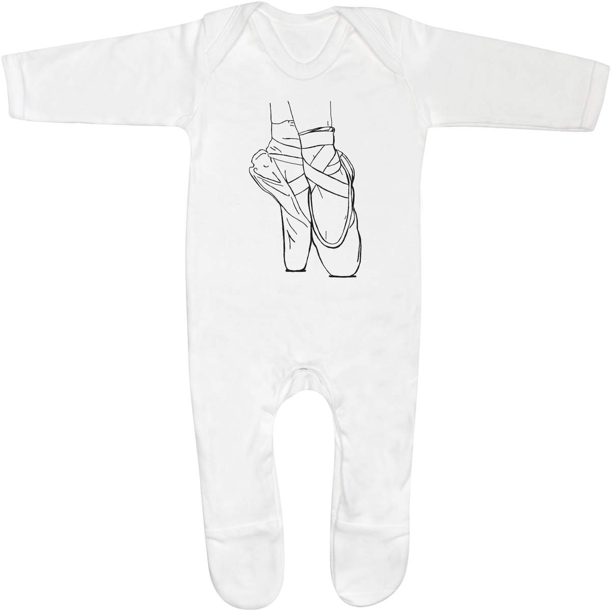 En Pointe' Baby Romper Jumpsuits / Sleep Suits (ss059323)