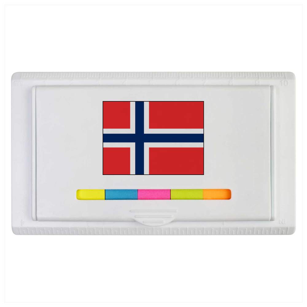 'Norway Flag' Sticky Note Ruler Pad (ST00010133)