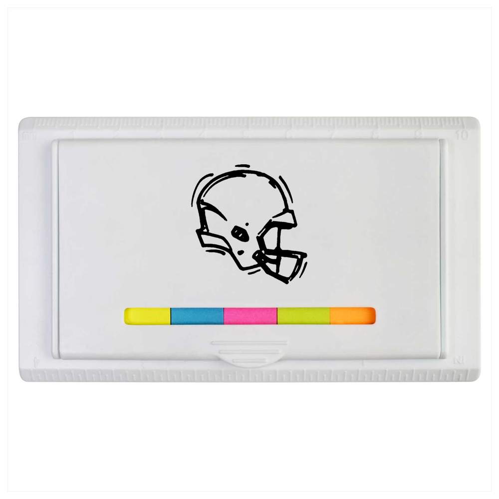 'American Football Helmet' Sticky Note Ruler Pad (ST00014679)