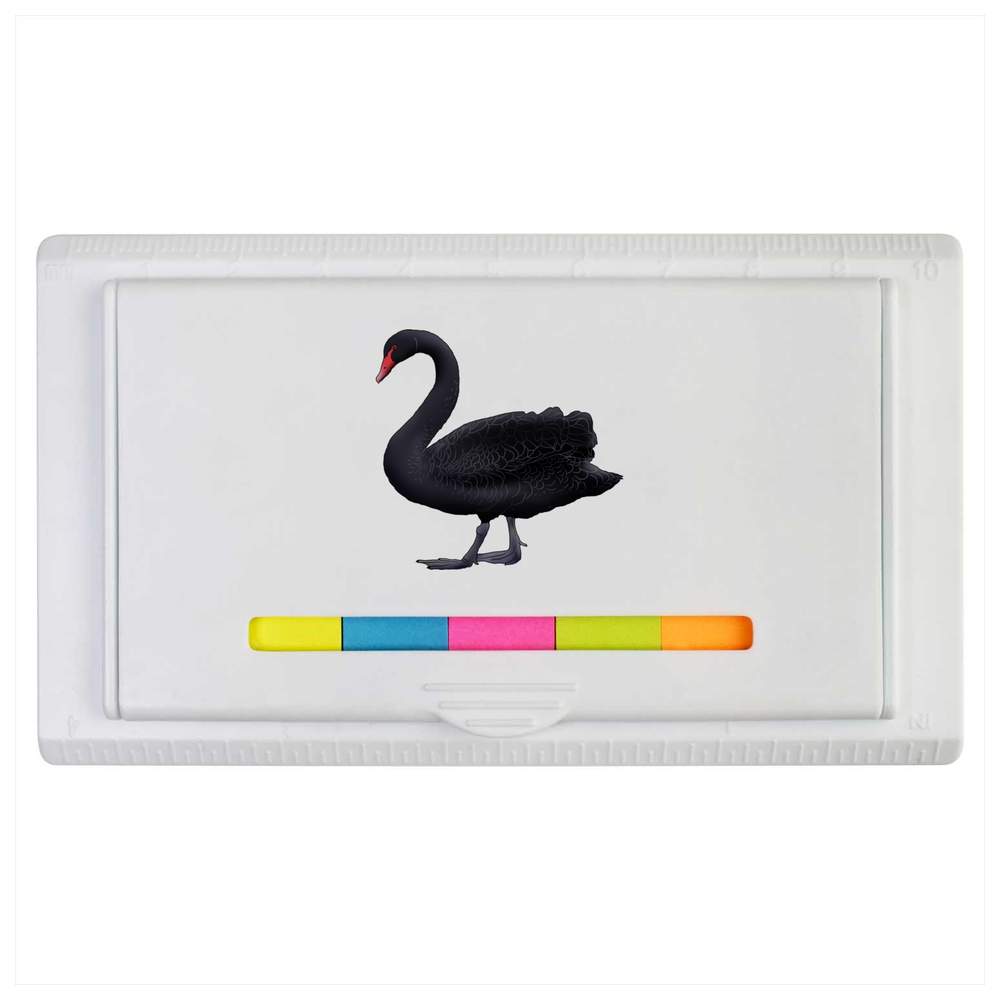 'Black Swan' Sticky Note Ruler Pad (ST00017063)