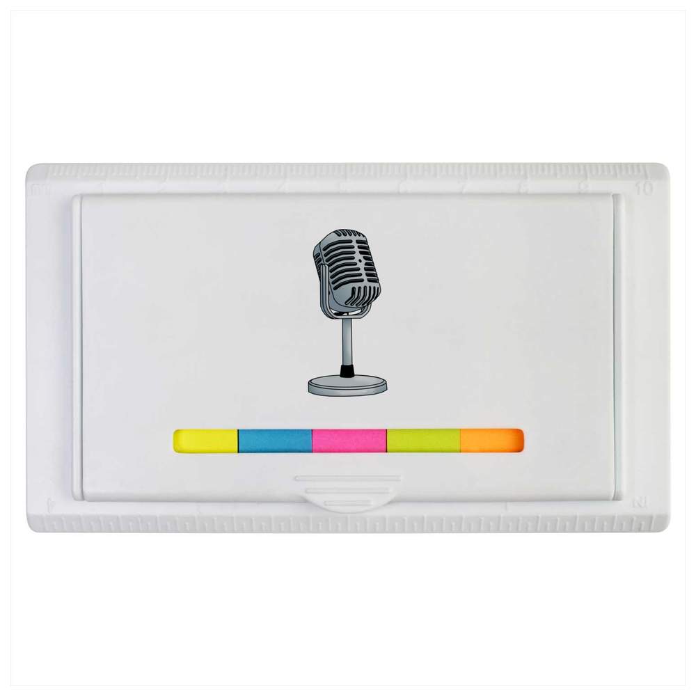 'Microphone' Sticky Note Ruler Pad (ST00017468)