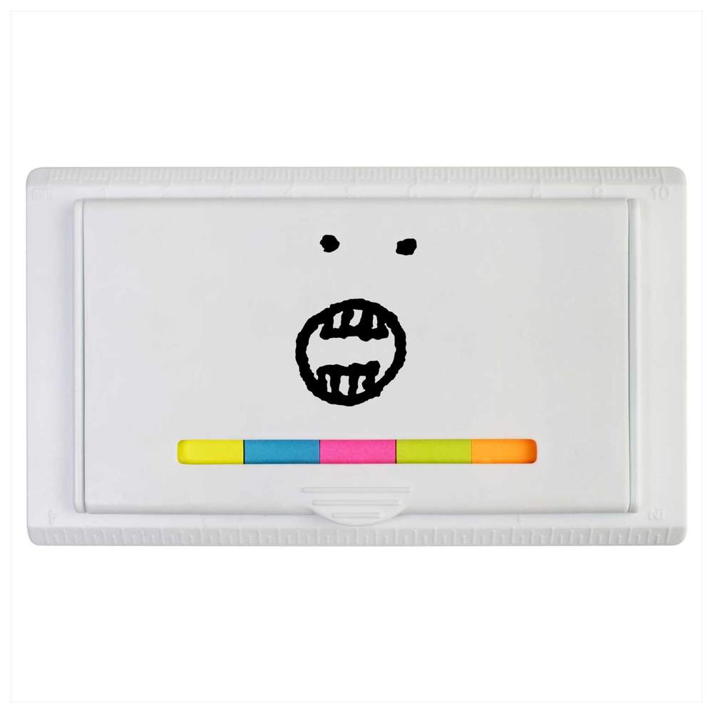 'Angry Face' Sticky Note Ruler Pad (ST00018562)
