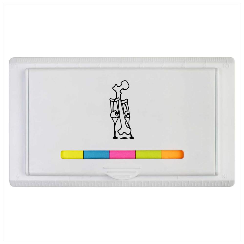 'Femur On Crutches' Sticky Note Ruler Pad (ST00020204)