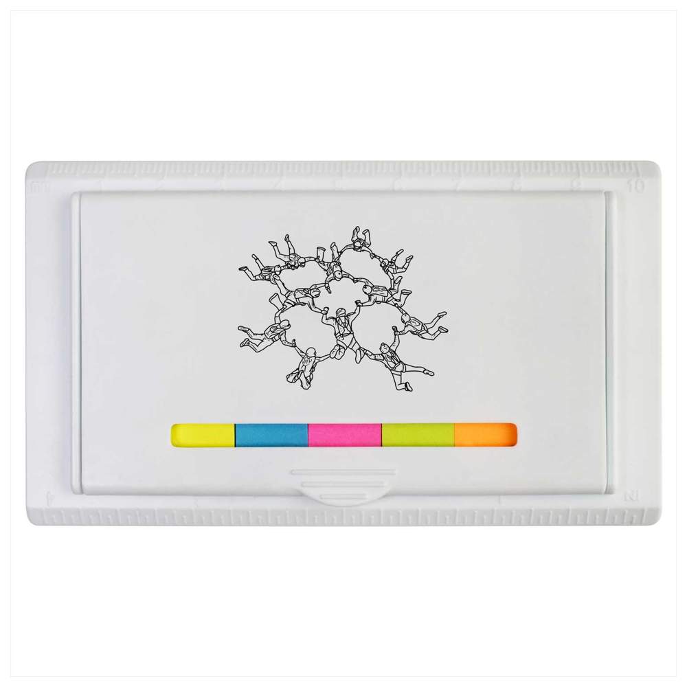 'Skydiving Formation' Sticky Note Ruler Pad (ST00021782)