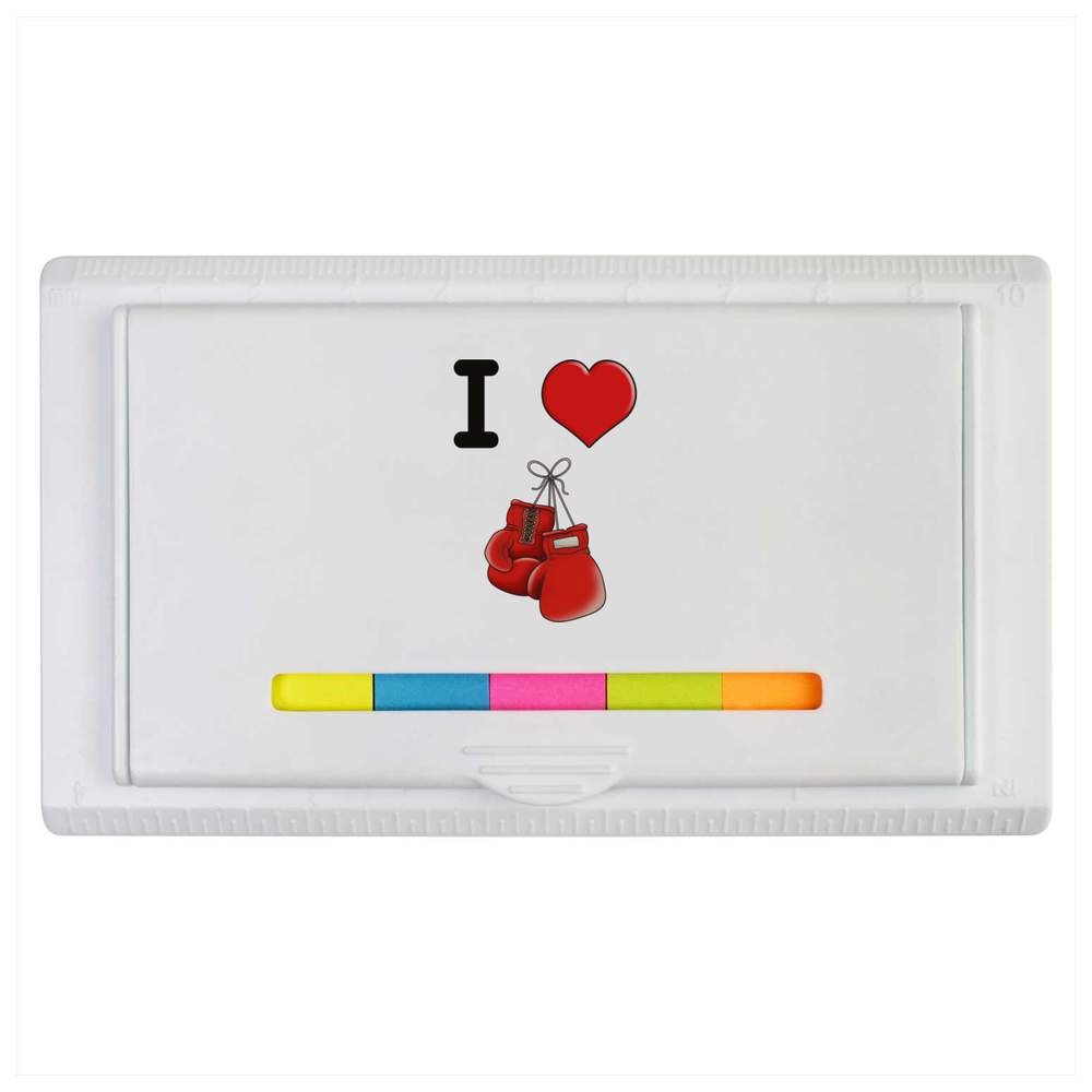 'I Love Boxing' Sticky Note Ruler Pad (ST00023451)