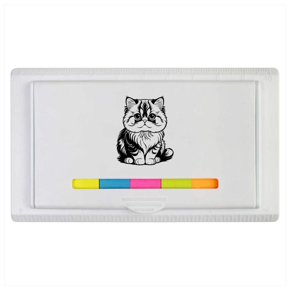 'Persian Cat' Sticky Note Ruler Pad (ST00029568)