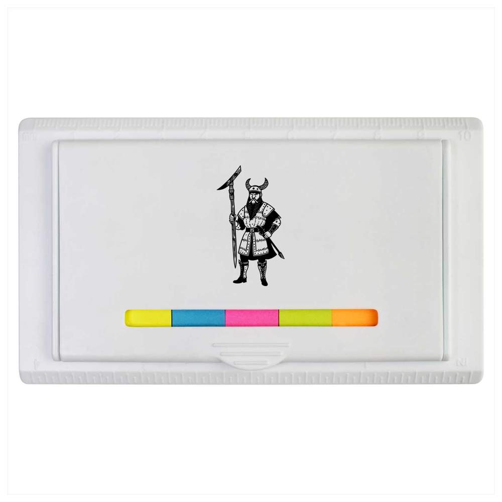 'Viking Warrior With Battle Axe' Sticky Note Ruler Pad (ST00029775)