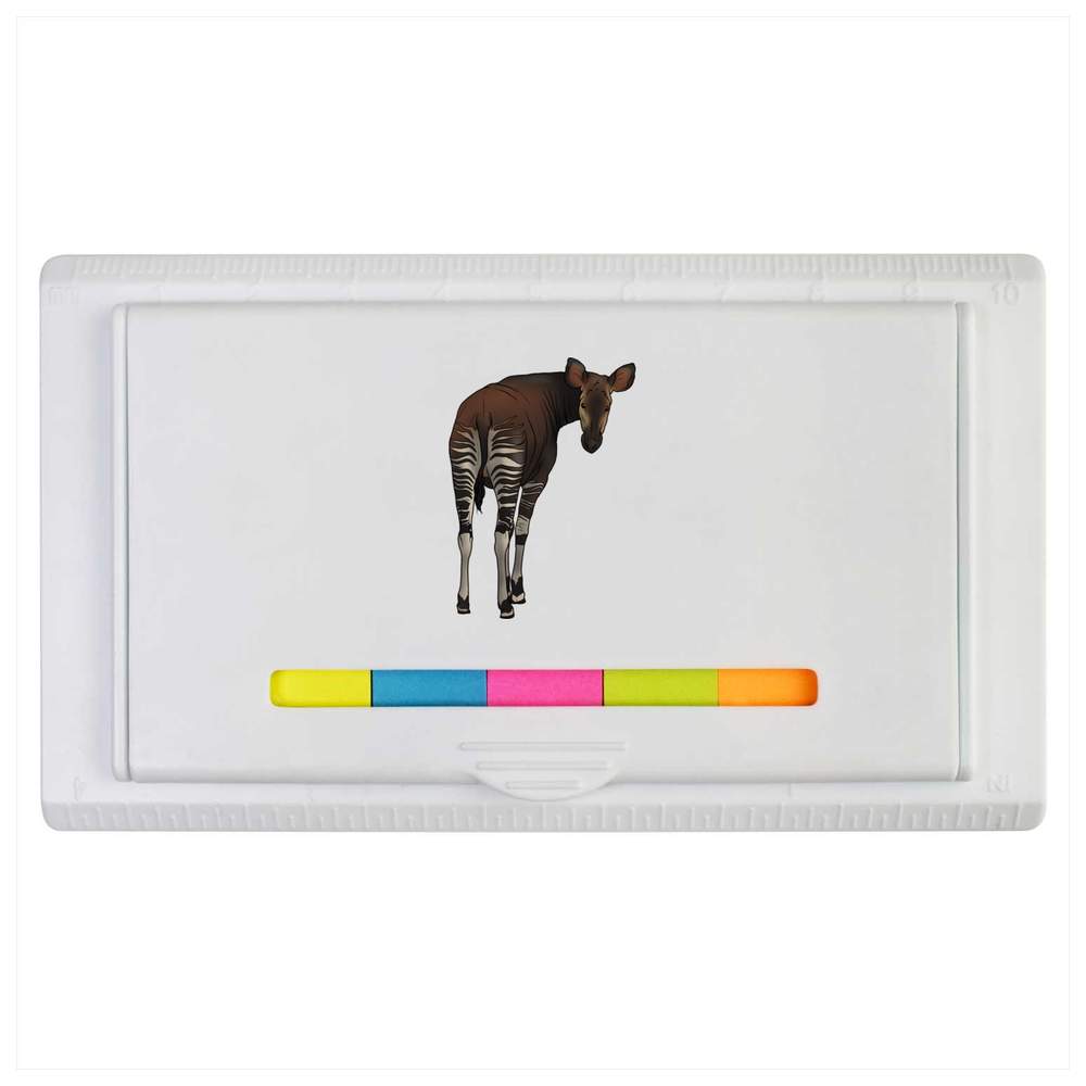 'Okapi Looking Back' Sticky Note Ruler Pad (ST00031971)