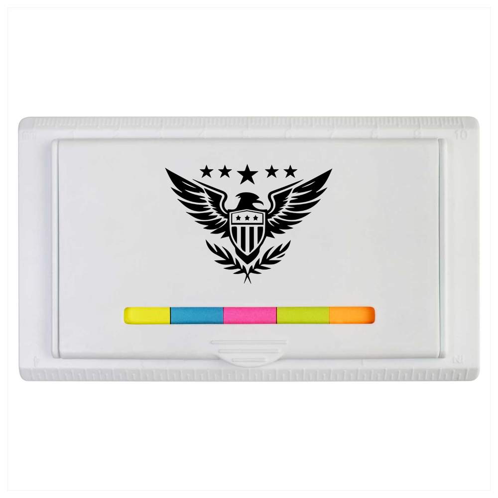 'Patriotic American Eagle' Sticky Note Ruler Pad (ST00033087)