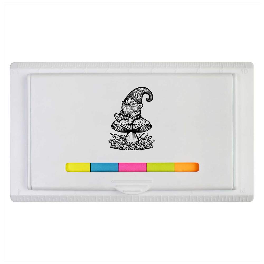 'Gnome & Toadstool' Sticky Note Ruler Pad (ST00033687)