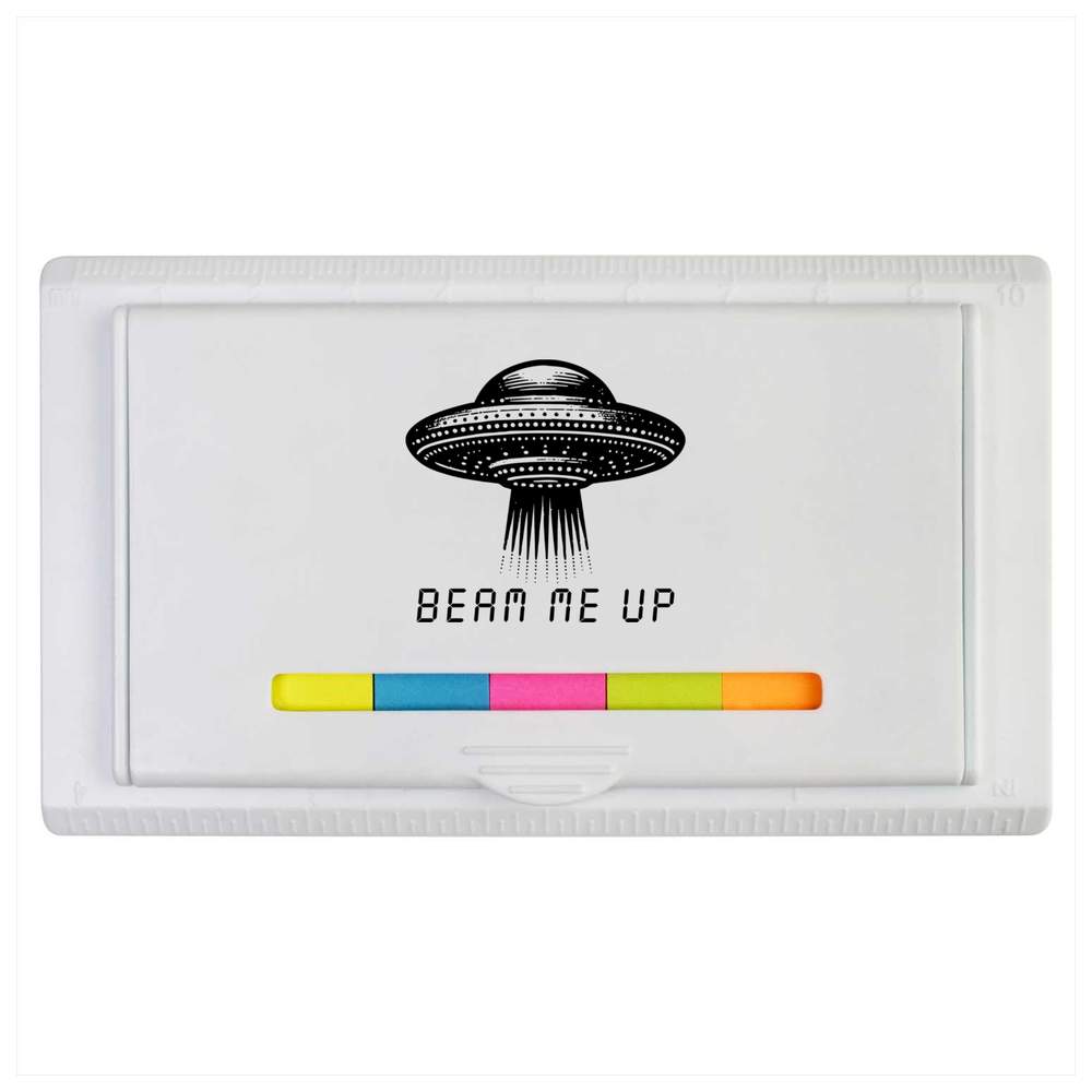 'Beam Me Up UFO' Sticky Note Ruler Pad (ST00033829)