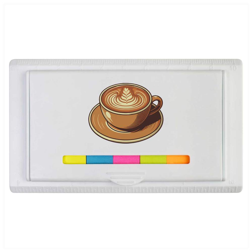 'Cappuccino Coffee' Sticky Note Ruler Pad (ST00034667)
