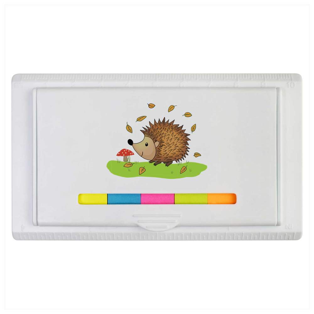 'Autumn Hedgehog' Sticky Note Ruler Pad (ST00035638)
