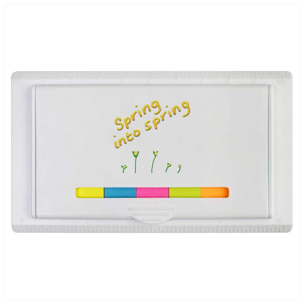 'Spring Into Spring' Sticky Note Ruler Pad (ST00037919)