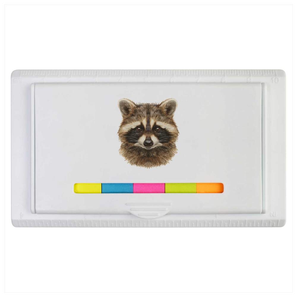 'Raccoon Portrait' Sticky Note Ruler Pad (ST00038370)