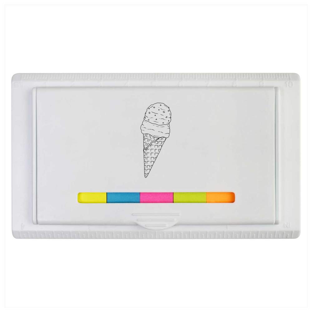 'Double Scoop Ice Cream Cone' Sticky Note Ruler Pad (ST00038543)