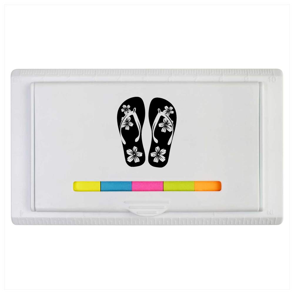 'Floral Flip Flops' Sticky Note Ruler Pad (ST00039109)