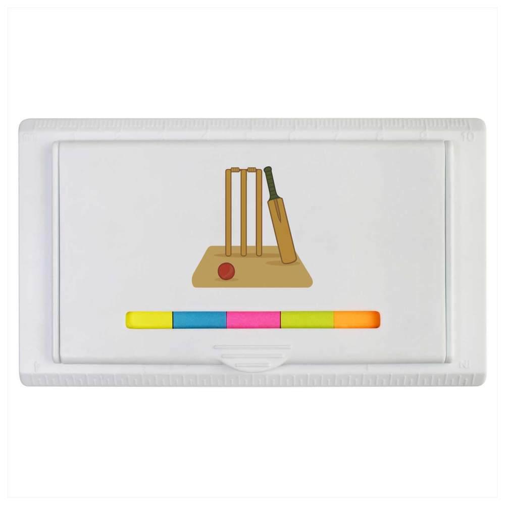 'Cricket Pitch Essentials' Sticky Note Ruler Pad (ST00039127)
