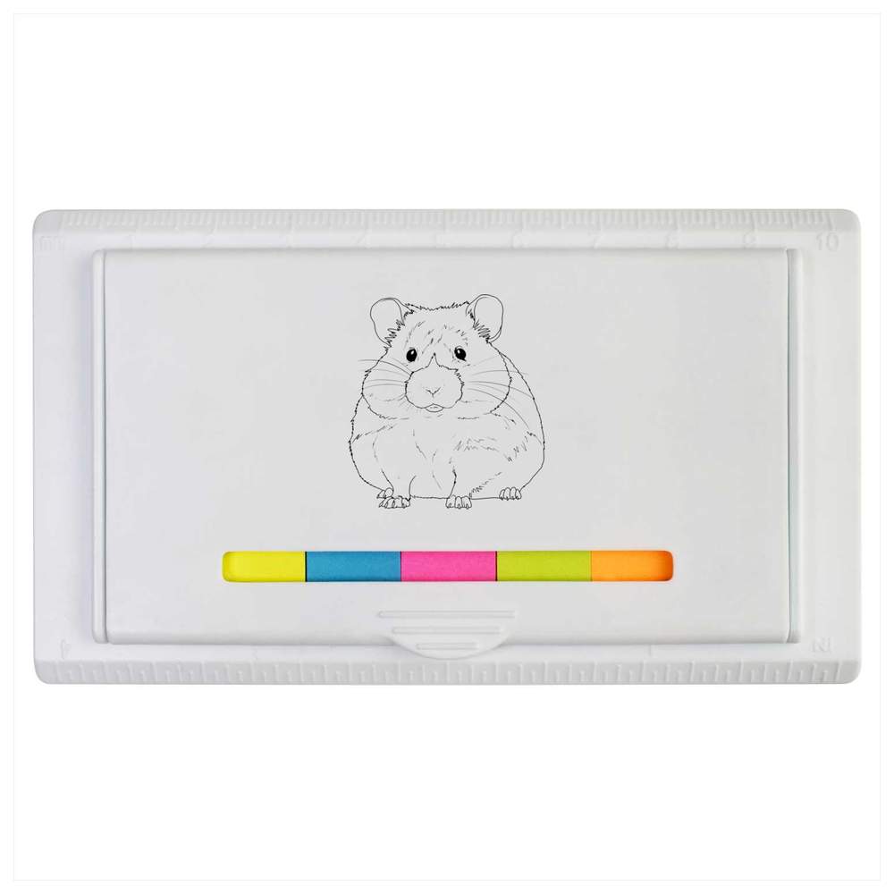 'Chubby Hamster' Sticky Note Ruler Pad (ST00039502)