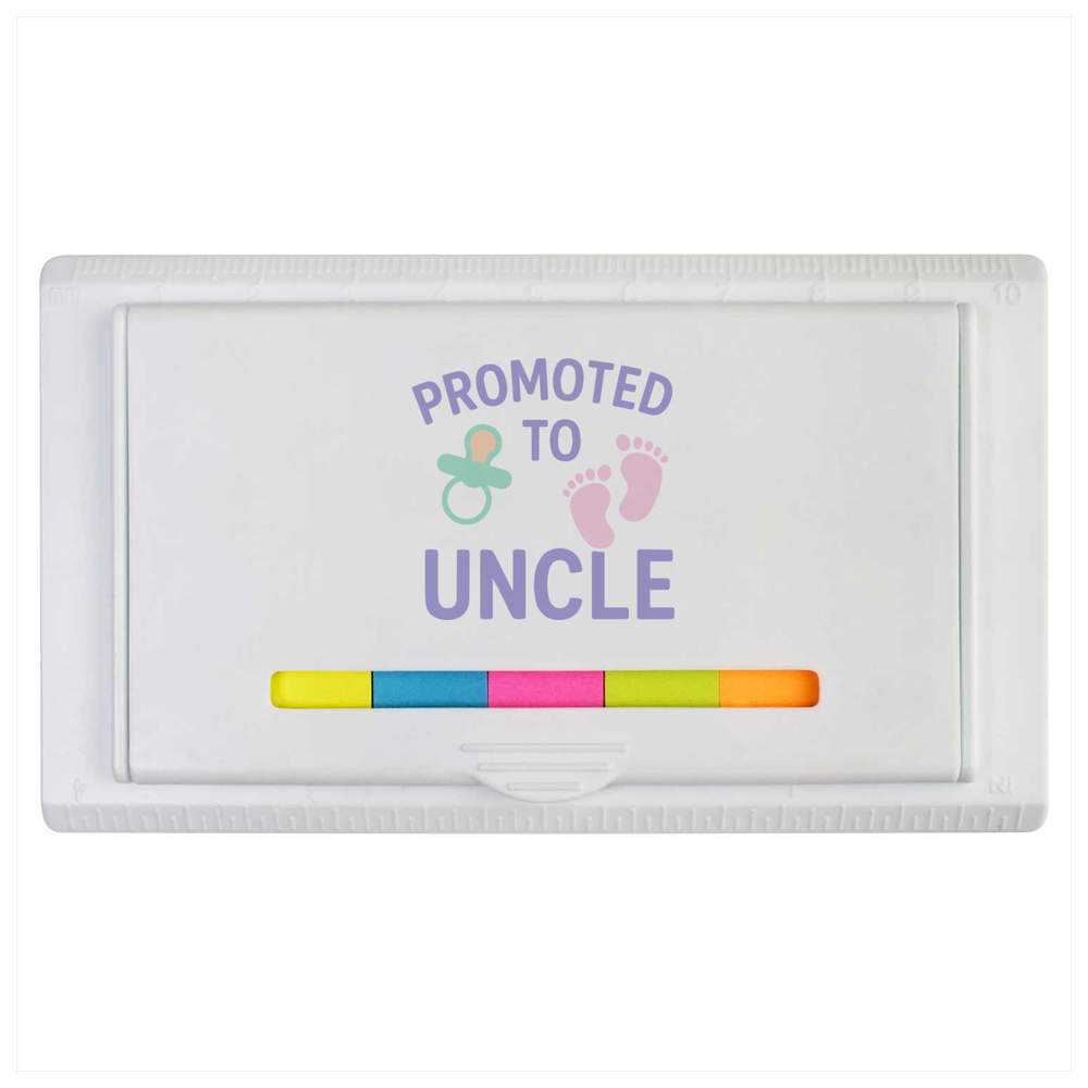 'Promoted to Uncle' Sticky Note Ruler Pad (ST00039631)